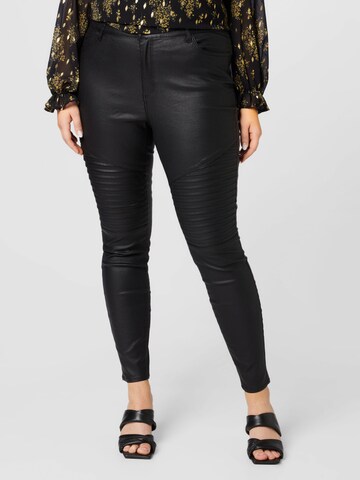 Vero Moda Curve Skinny Jeans 'Sophia' in Black: front