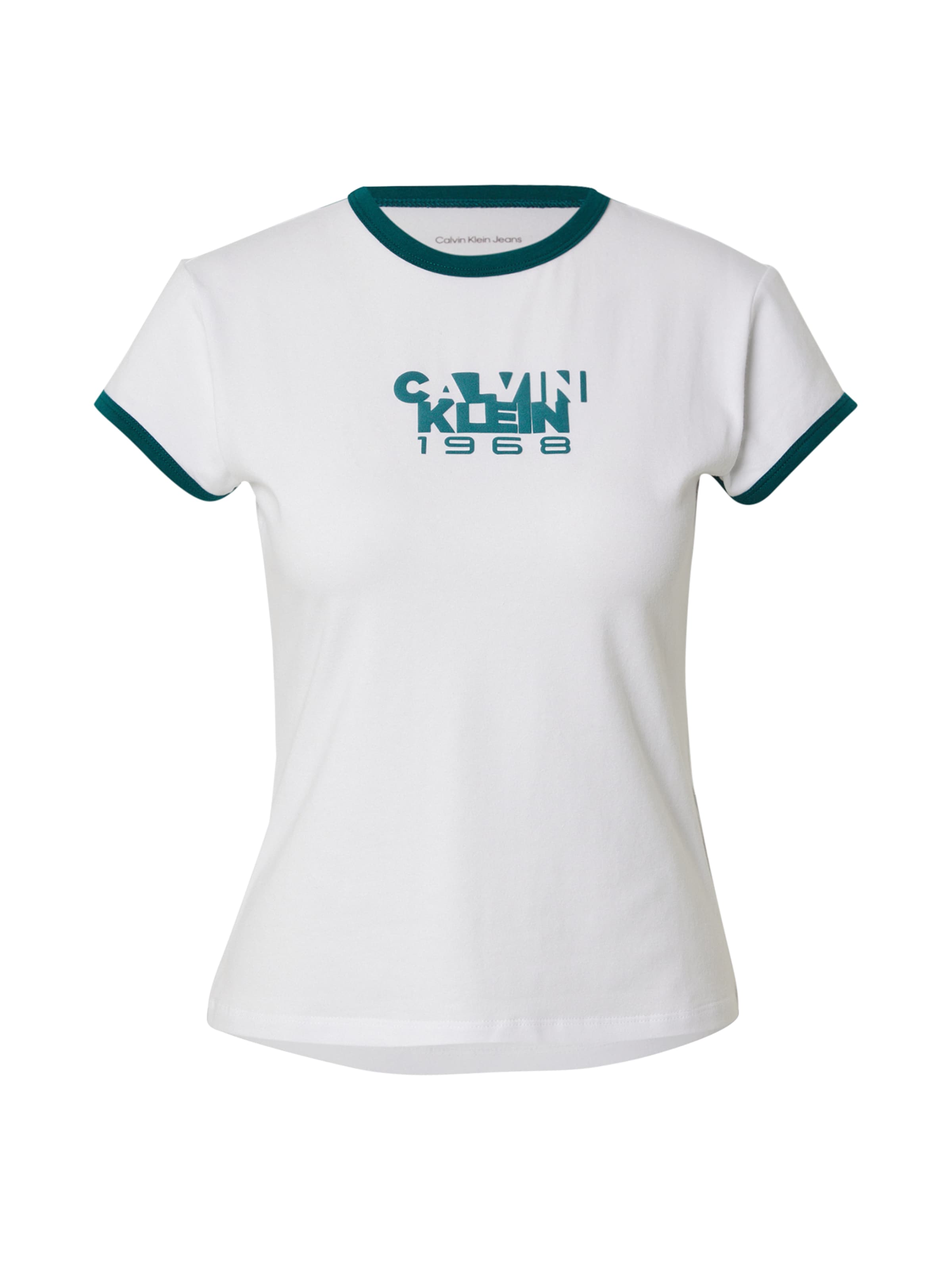 Calvin Klein Jeans Tričko '1968' - Biela: predná strana