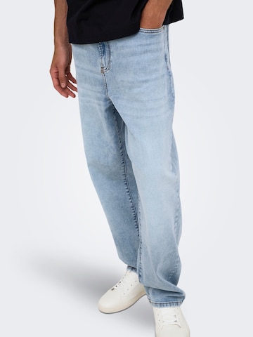 Only & Sons regular Jeans 'ONSFade' i blå