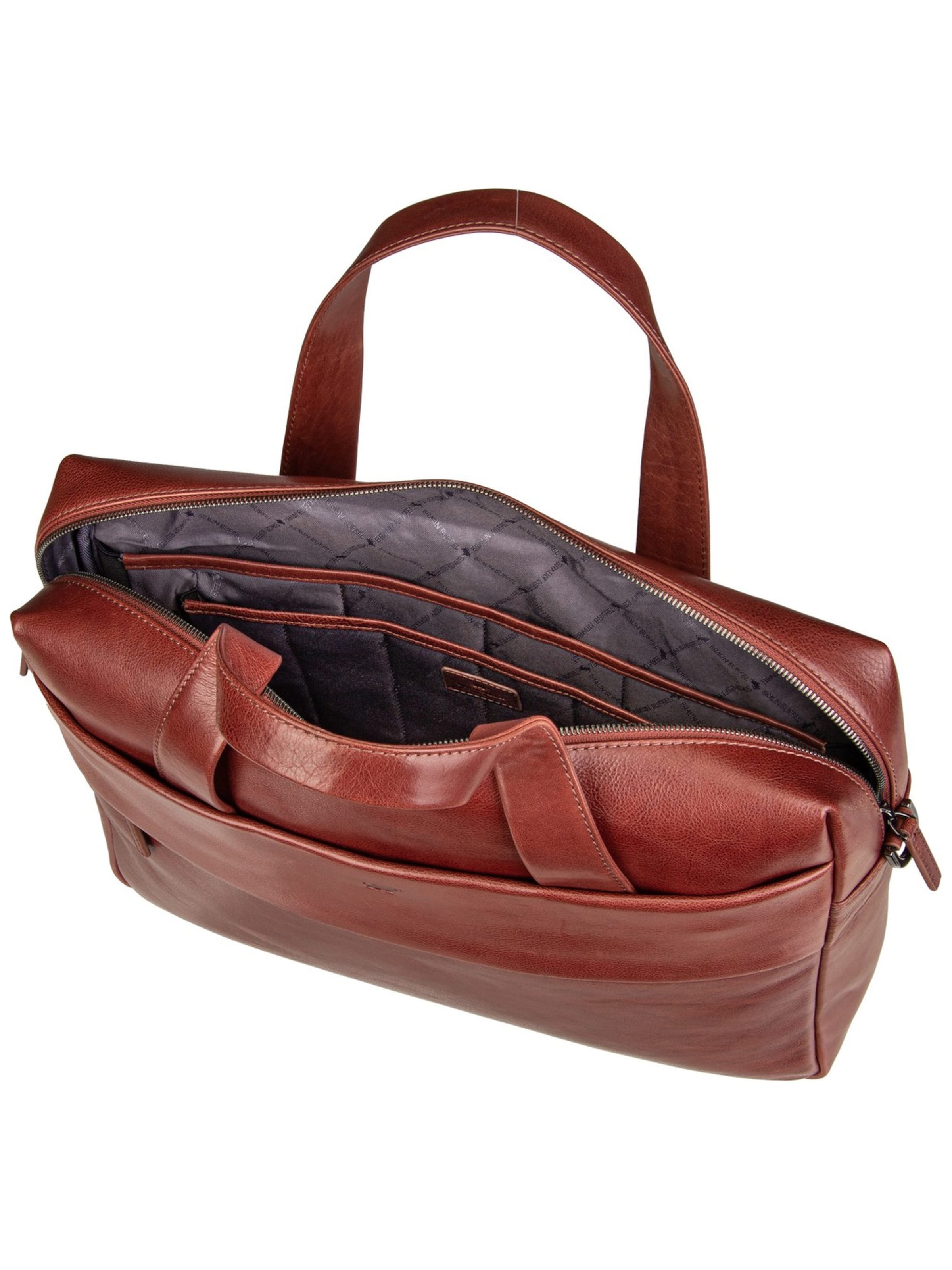 Braun Büffel Document Bag 'Arezzo' in Brown