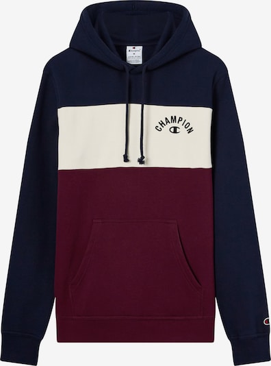 Champion Authentic Athletic Apparel Sweater majica u mornarsko plava / boja vina / crna / bijela, Pregled proizvoda