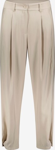 IMPERIAL Pleat-Front Pants in Beige: front