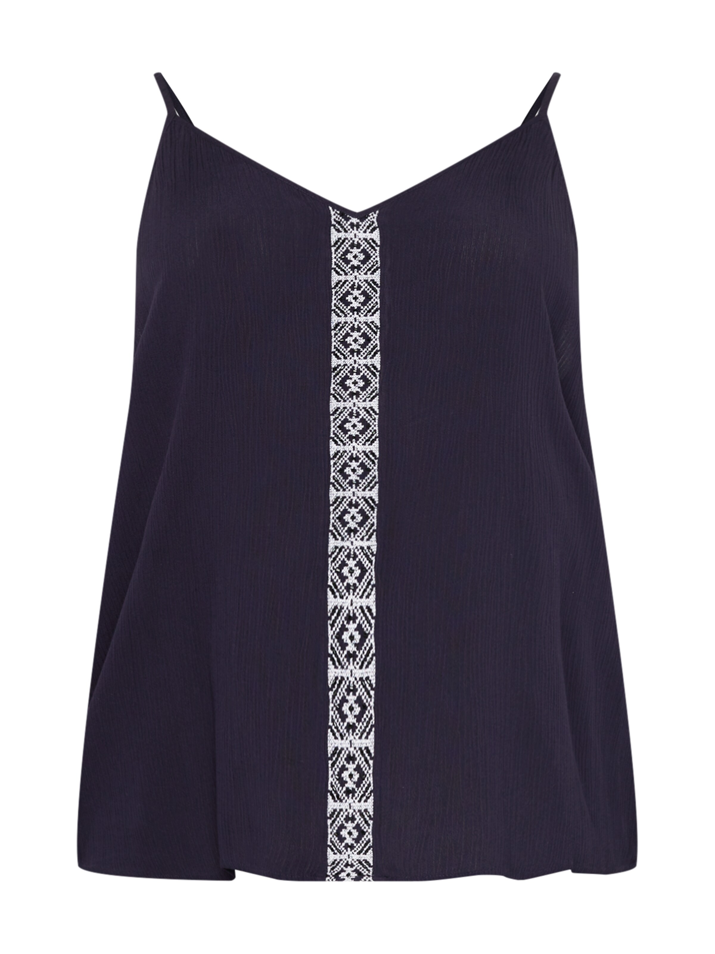 Guido Maria Kretschmer CurvyTop 'Jarina' - crna boja: prednji dio