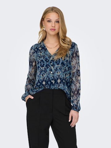 ONLY Blouse 'Luna' in Blauw: voorkant