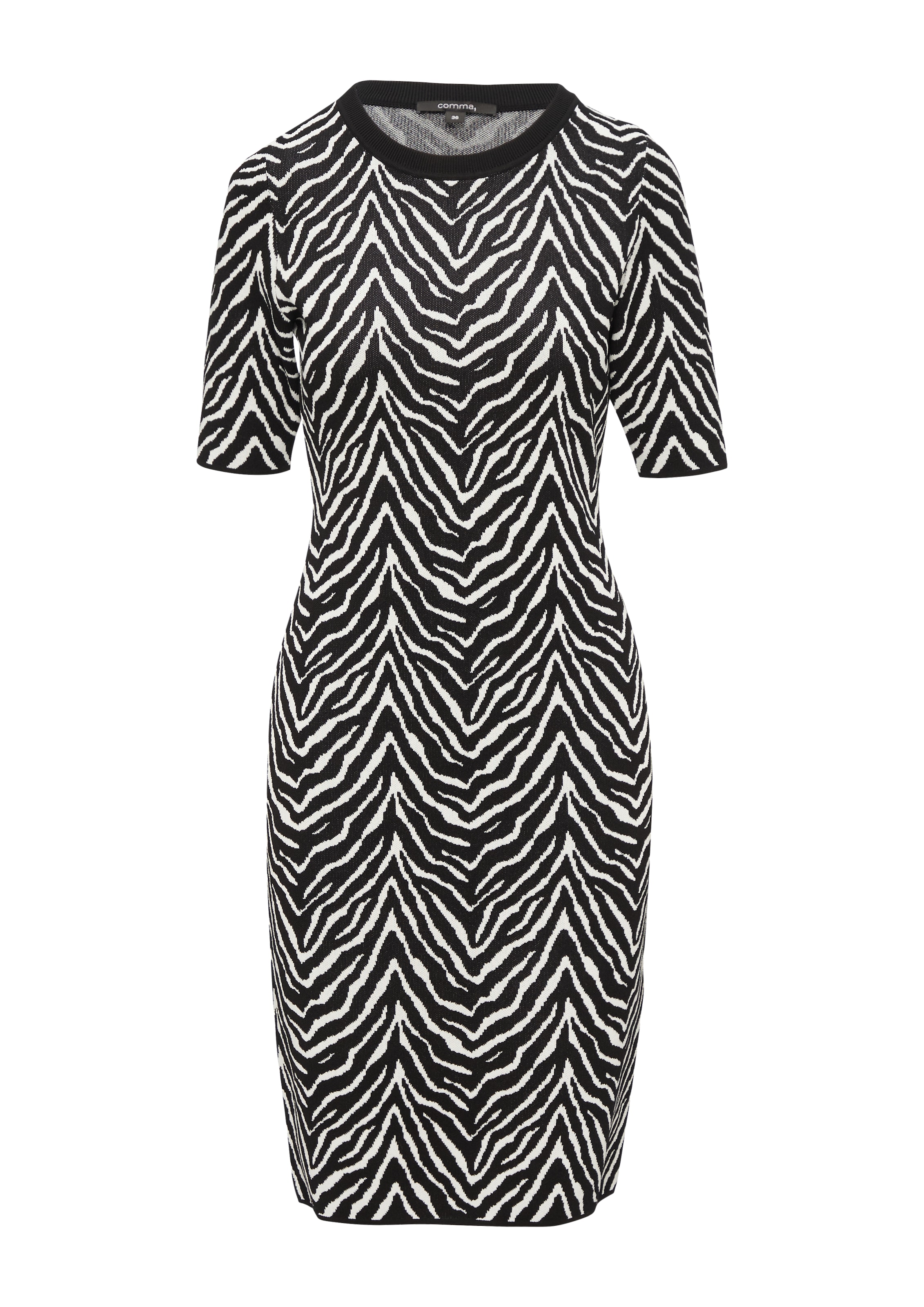 COMMA Kleid in Schwarz: Vorderseite