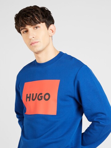 HUGO - Sweatshirt 'Duragol' em azul