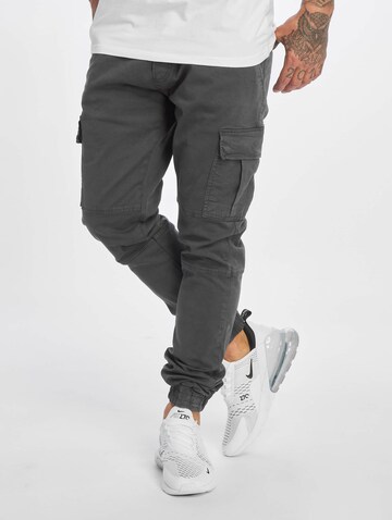 Tapered Jeans cargo 'Litra Antifit' di DEF in grigio: frontale