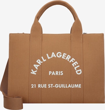 Borsa a mano di Karl Lagerfeld in marrone: frontale