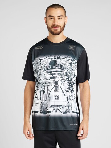 ADIDAS ORIGINALS Funktionsshirt 'Star Wars Nanzuka' in Schwarz: Vorderseite