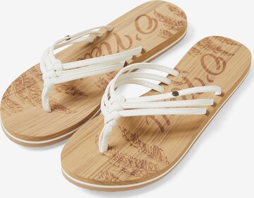 O'NEILL - Sandalias de dedo 'Ditsy' en blanco