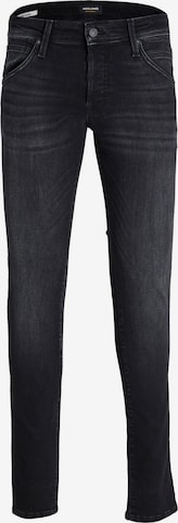 JACK & JONES Slimfit Jeans 'Glenn Fox' in Zwart: voorkant