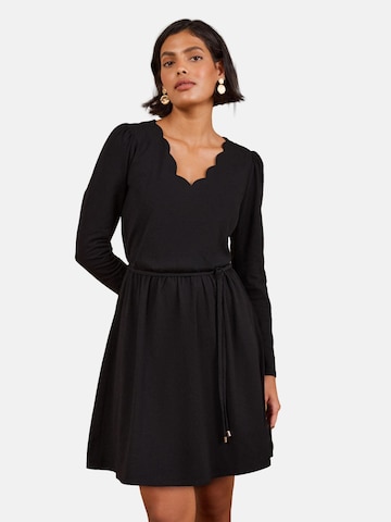love & roses - Vestido en negro: frente