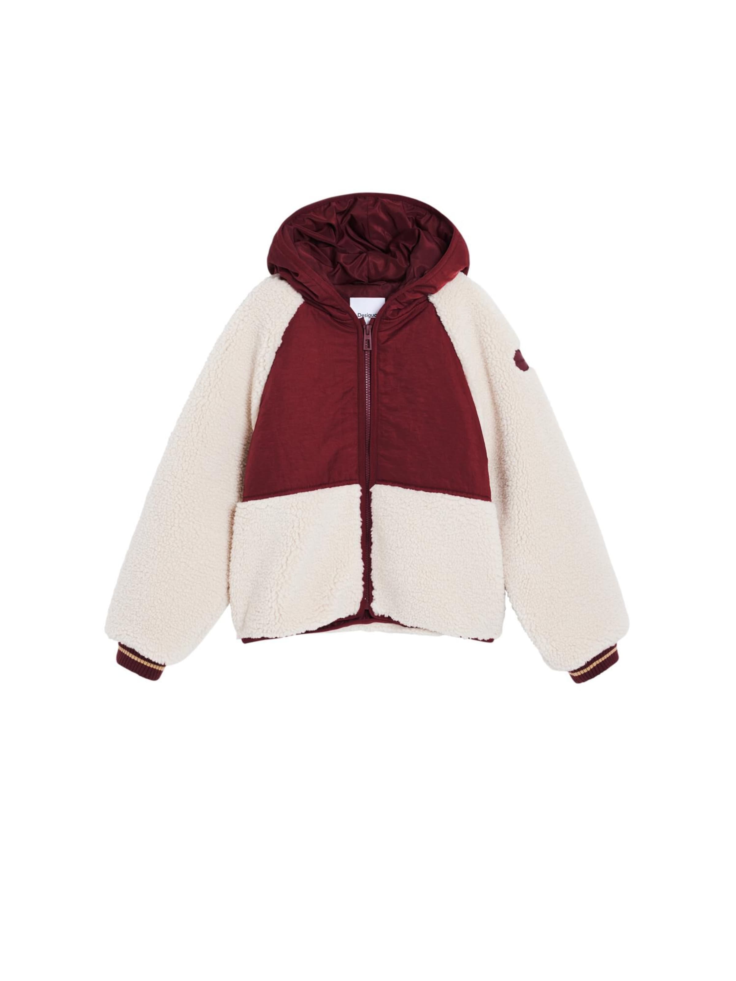 Geacă de iarnă de la Desigual pe roșu: față