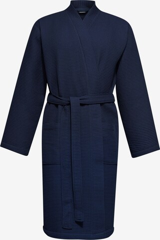 ESPRIT Short Bathrobe in Blue: front