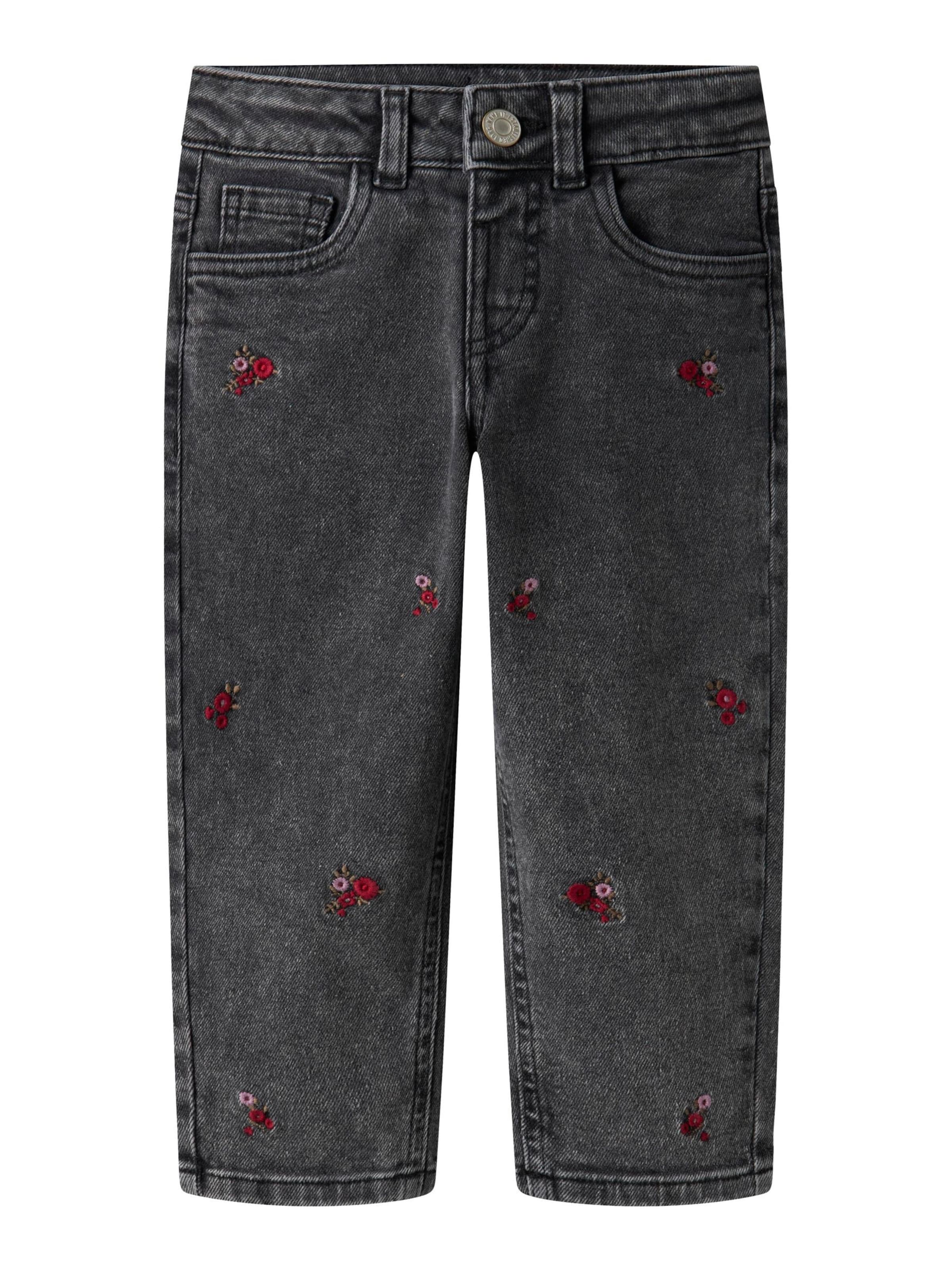 NAME IT Loosefit Jeans i grå: forside