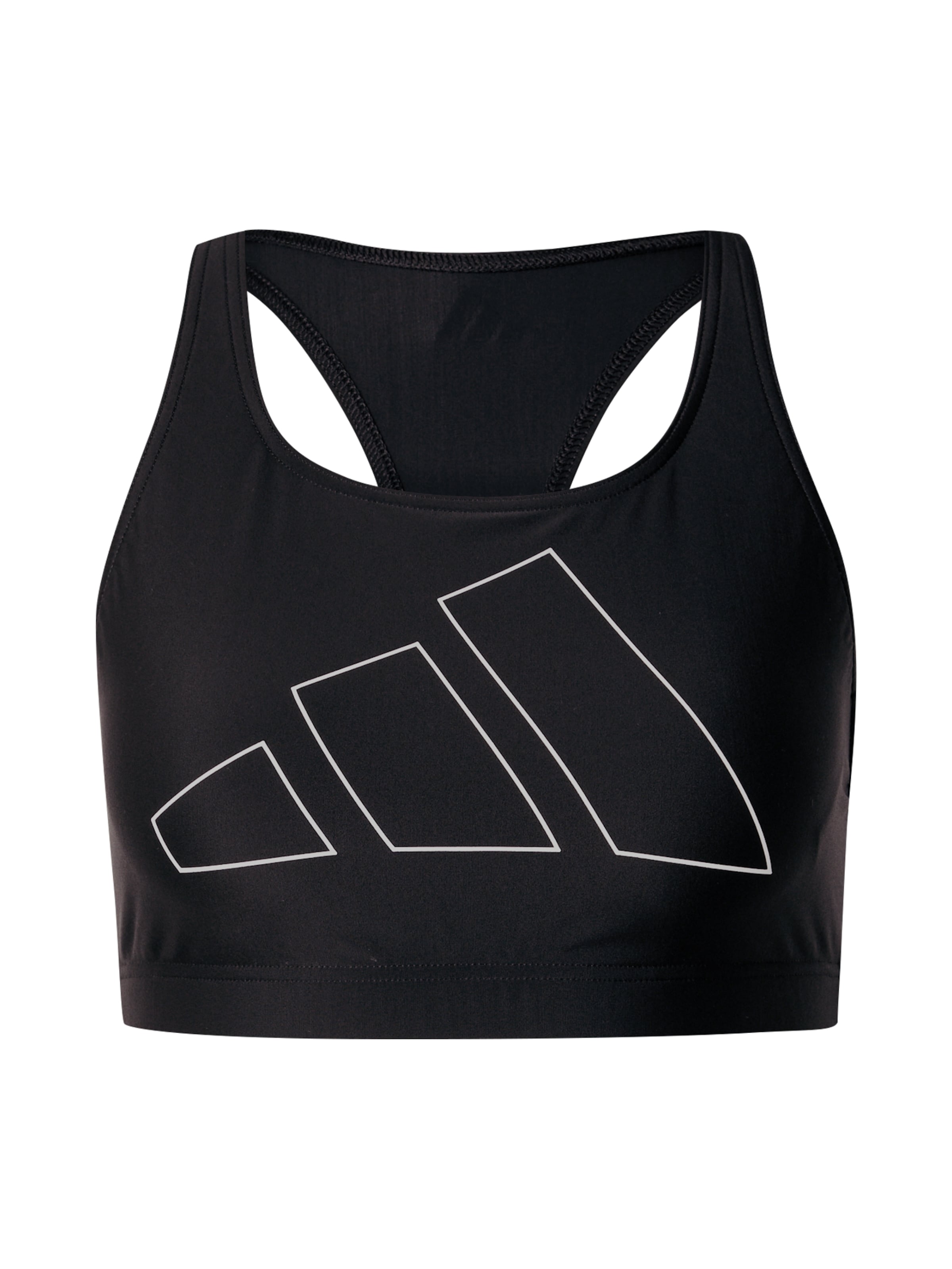 ADIDAS PERFORMANCE Bustier Sportsbikinioverdel 'Big Bars' i sort: forside