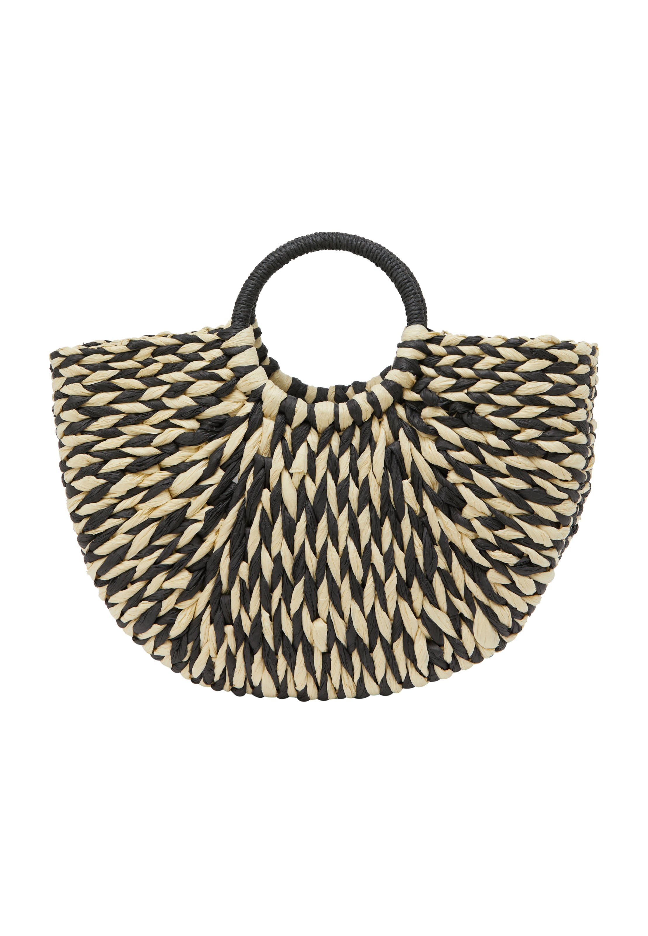 IZIA - Bolsa de playa en negro: frente