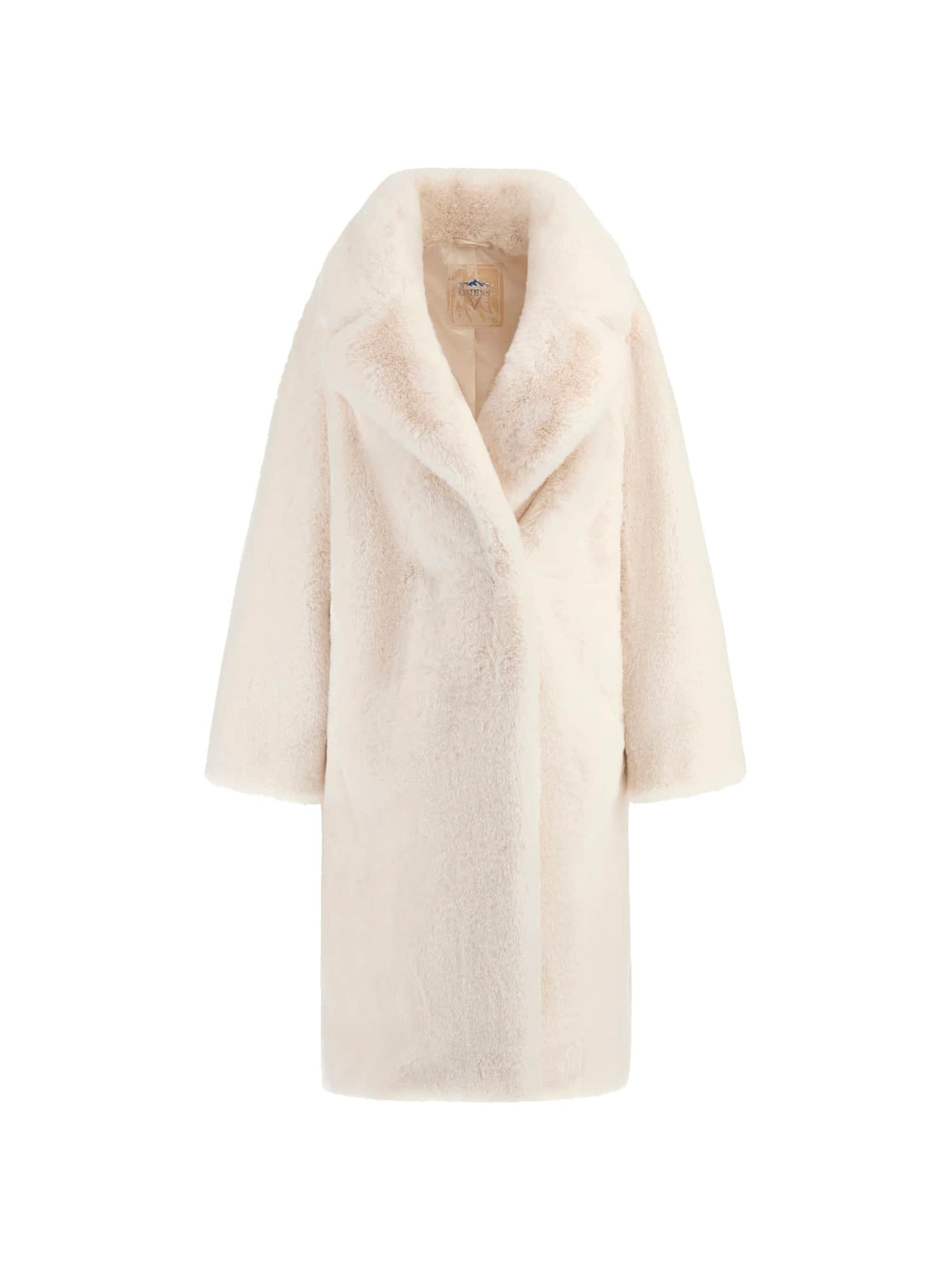 GUESS Winter Coat in Beige: front