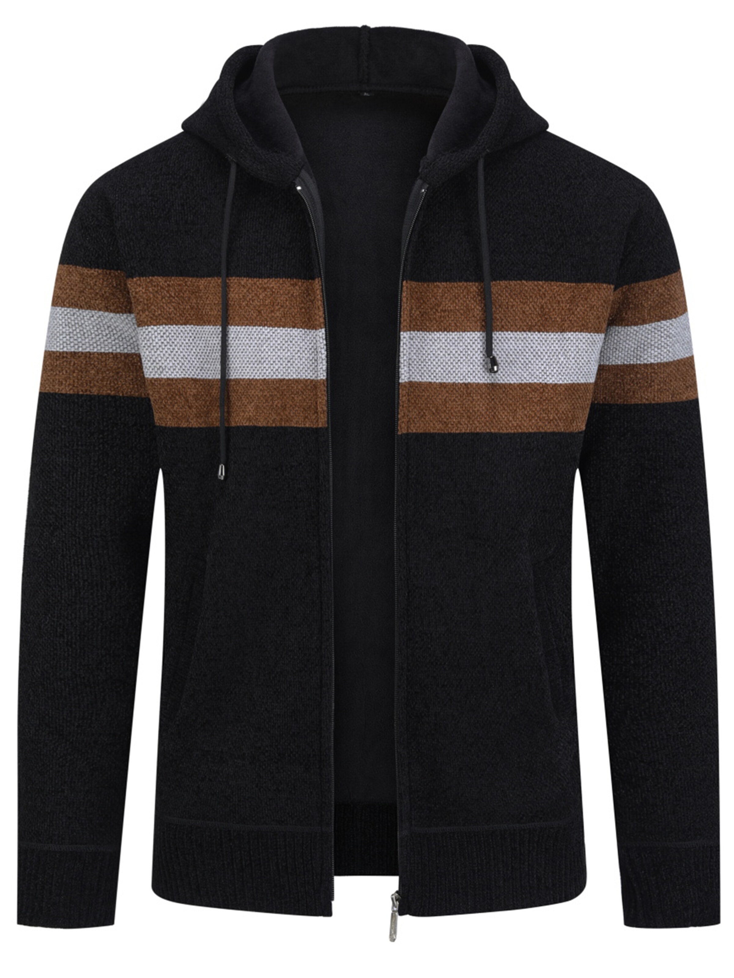 ALLTHEMEN Strickjacke 'Flausch'‌‌‌ in Schwarz