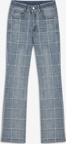 Twist Regular Pants in Blue: front