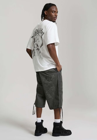 Loosefit Pantalon cargo 'Flying Phoenix' Ed Hardy en bleu