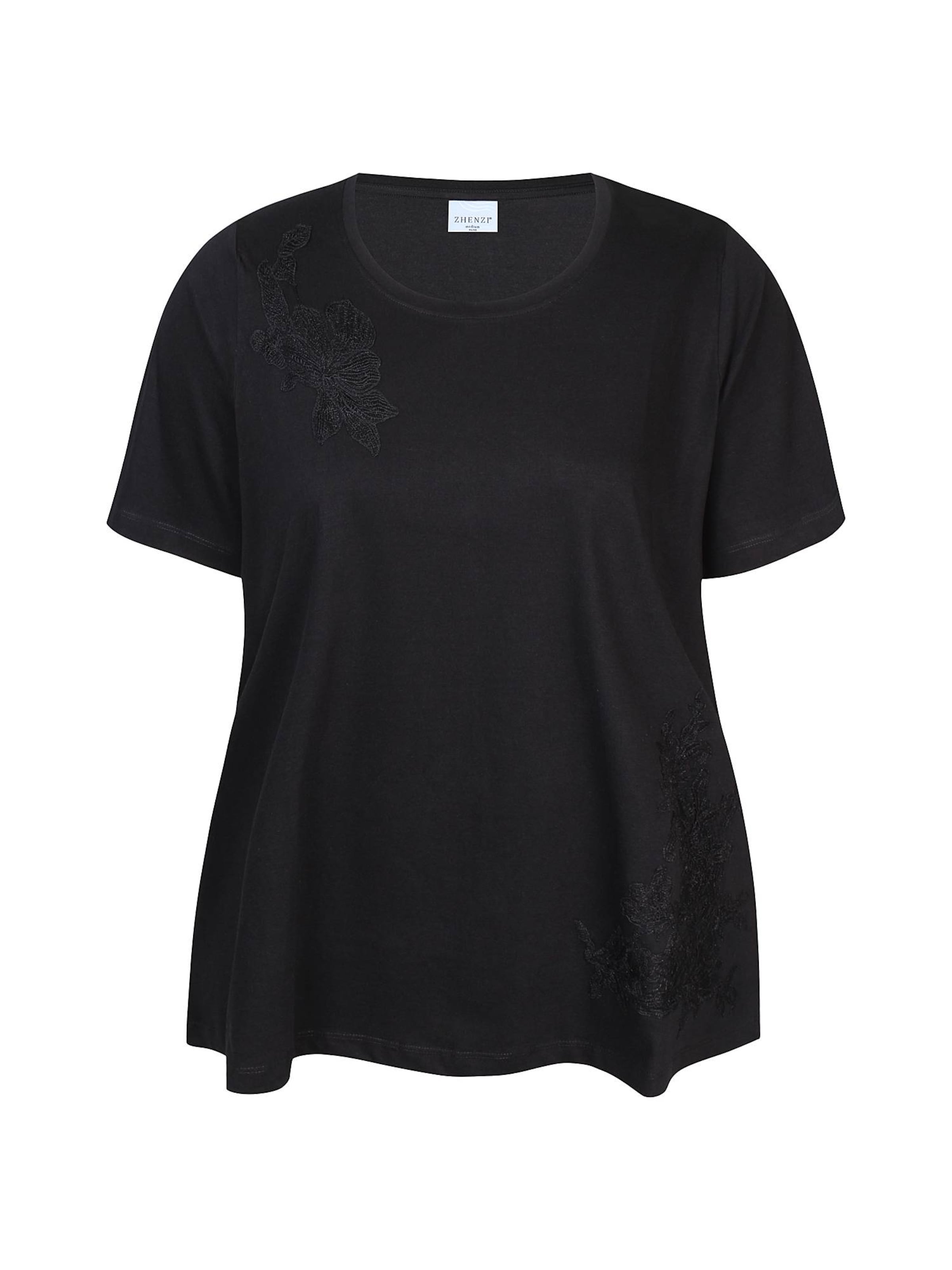 Zhenzi Shirt 'Heidi 1349' in Zwart: voorkant