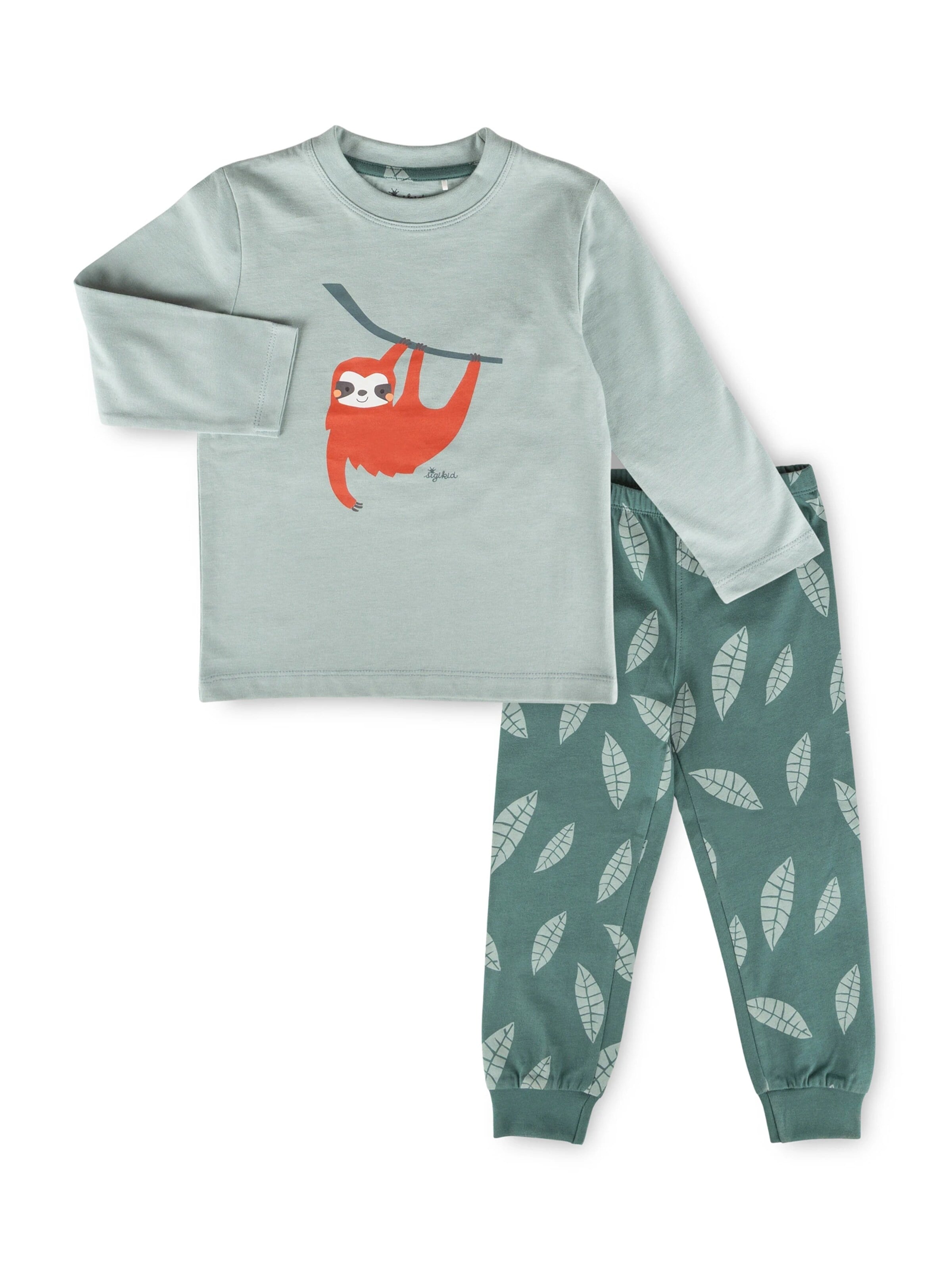 SIGIKID Pajamas in Green: front