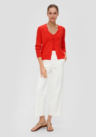 s.Oliver BLACK LABEL Gebreid vest in Rood