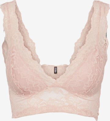 PIECES Bra 'Lina' in Pink: front
