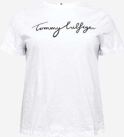 Tommy Hilfiger Curve Shirt in de kleur Zwart / Wit, Productweergave