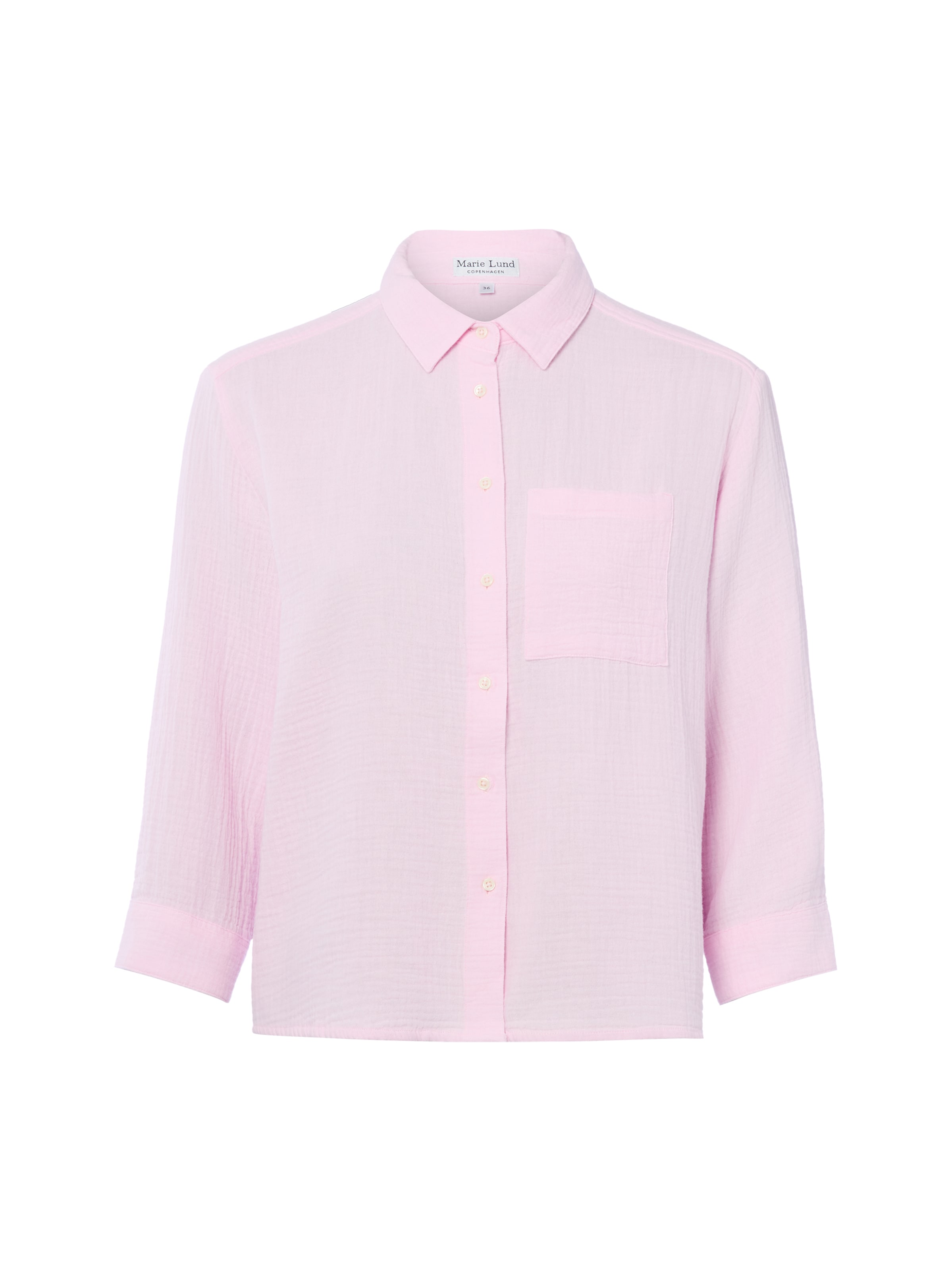 Chemisier Marie Lund en rose : devant