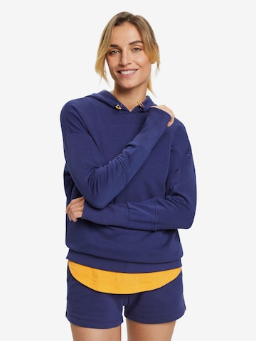 ESPRIT Athletic Sweatshirt in Blue: front