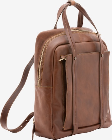 Sac à dos Viola Castellani en marron : devant