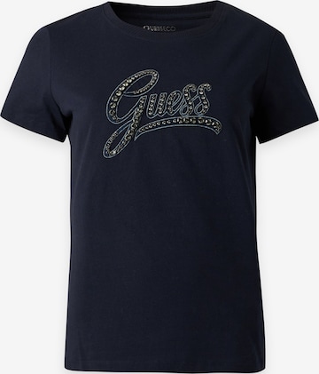 GUESS Μπλουζάκι σε μπλε: μπροστά
