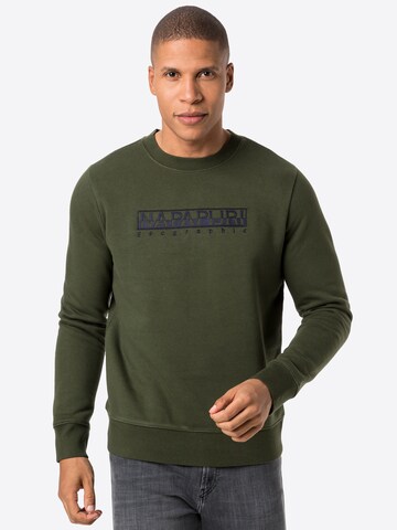 NAPAPIJRI Sweatshirt 'BERBER' in Green: front