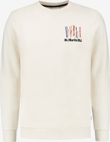 Shiwi Sweatshirt 'Ski' in Wit: voorkant