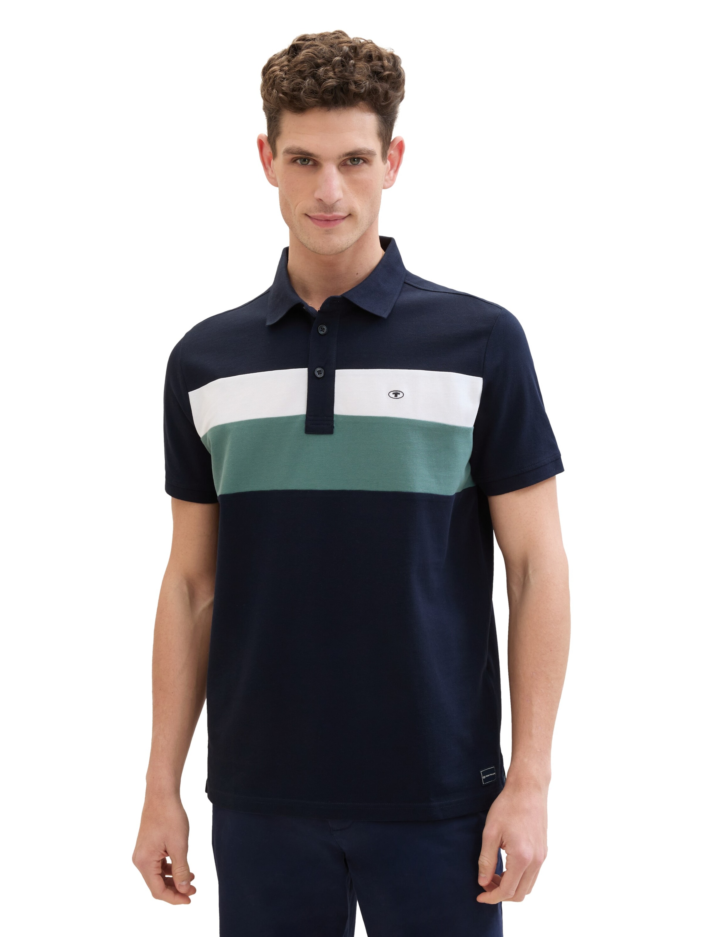 TOM TAILOR Poloshirt in Blau: Vorderseite