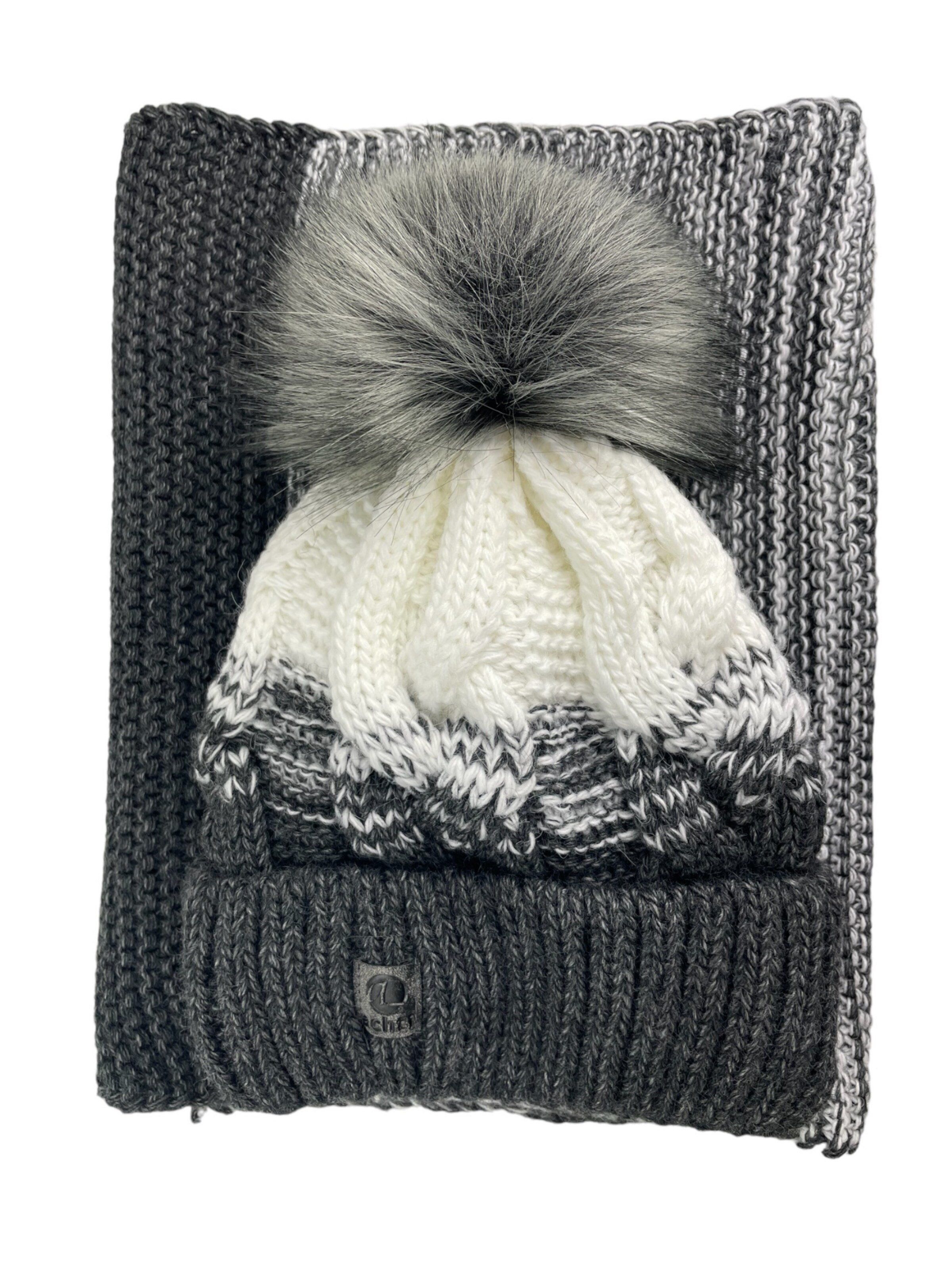 Kumixi Beanie 'Set' in Grey: front