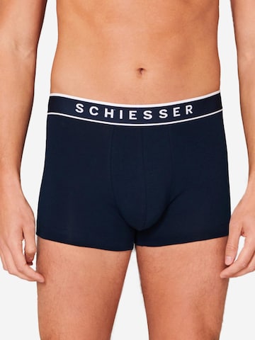 SCHIESSER Boxershorts '95/5 Organic Cotton' in Blauw
