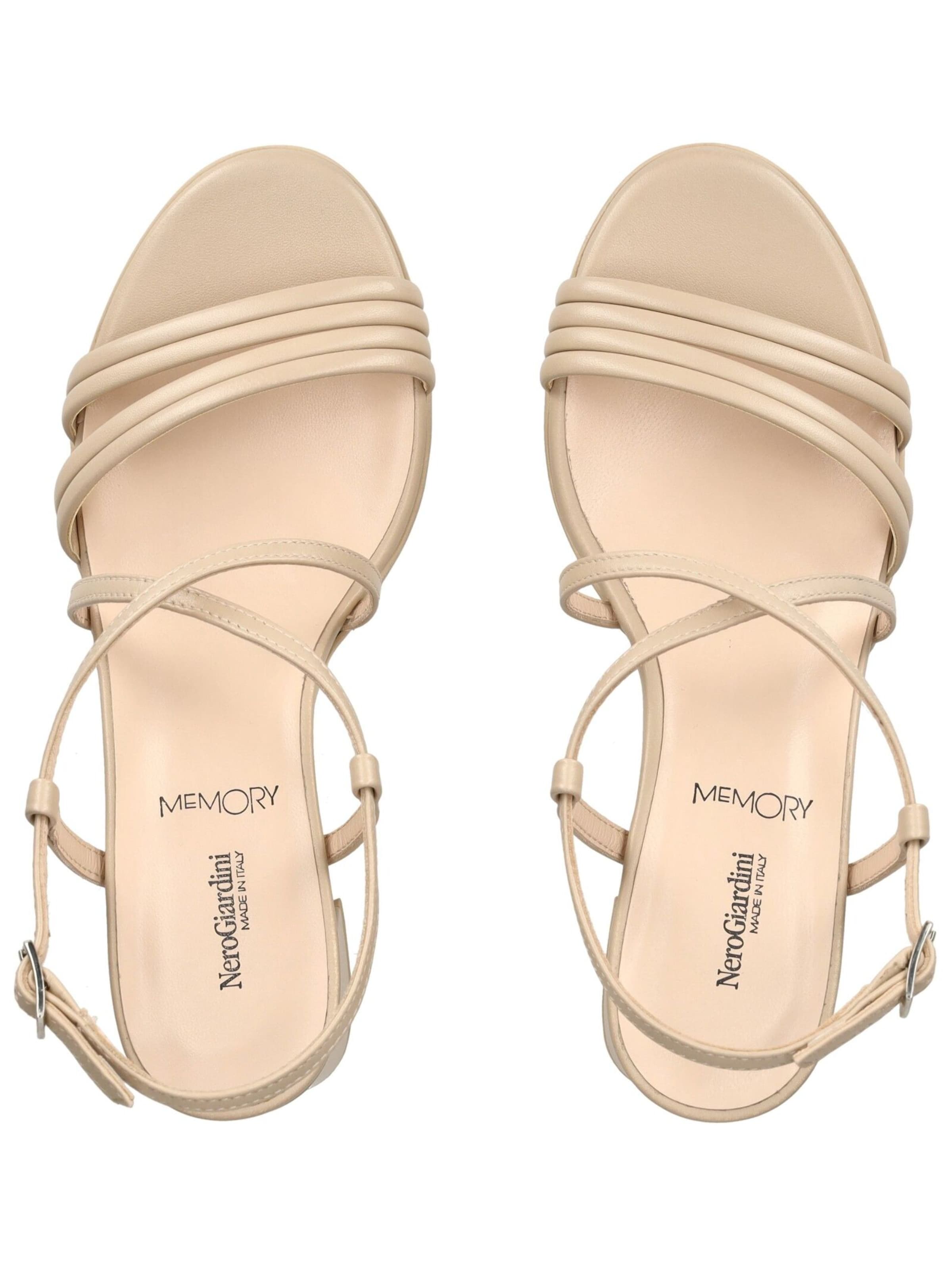 Nero Giardini Sandalen met riem in Beige