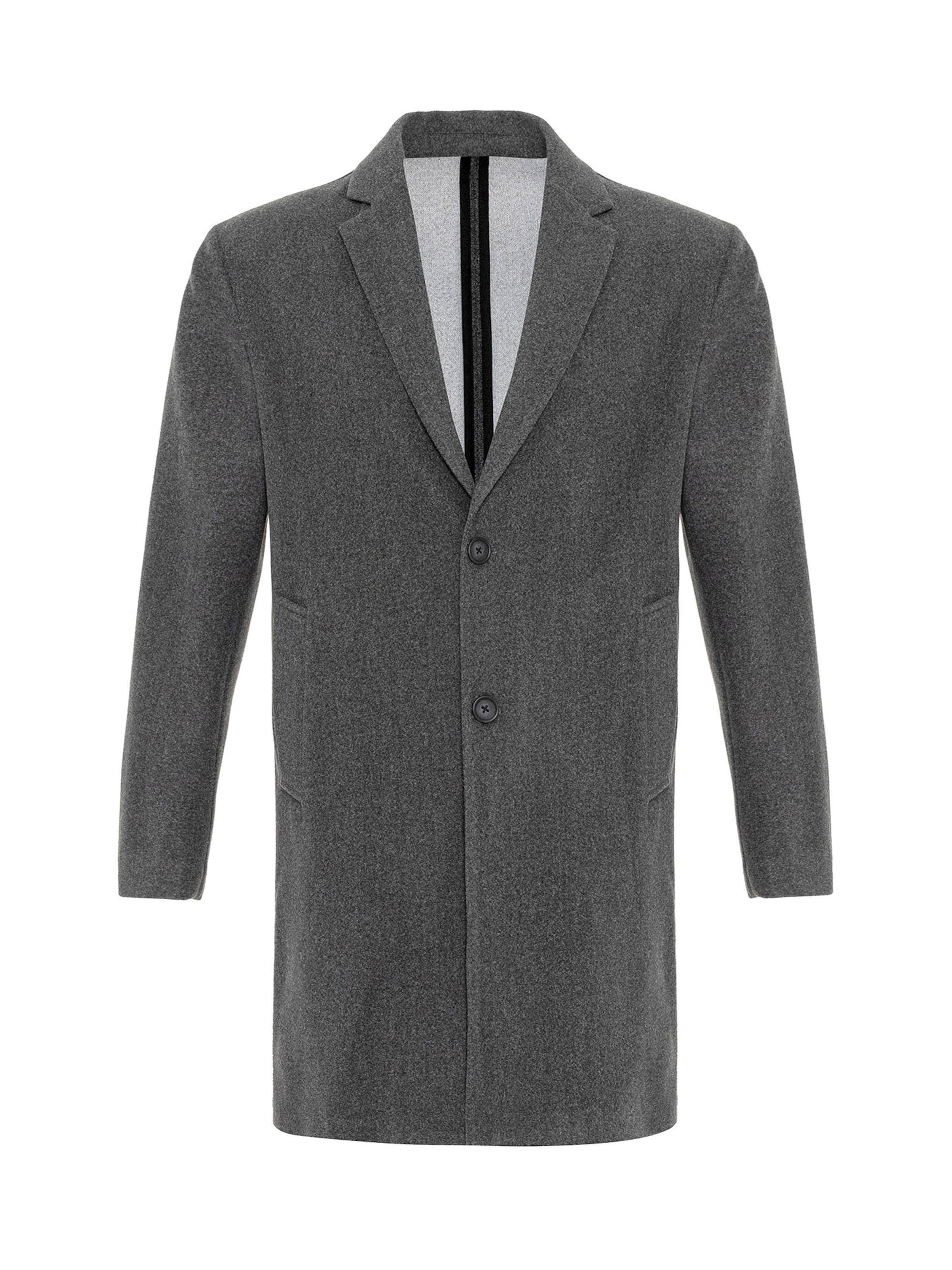 Antioch Between-seasons coat in Grey: front