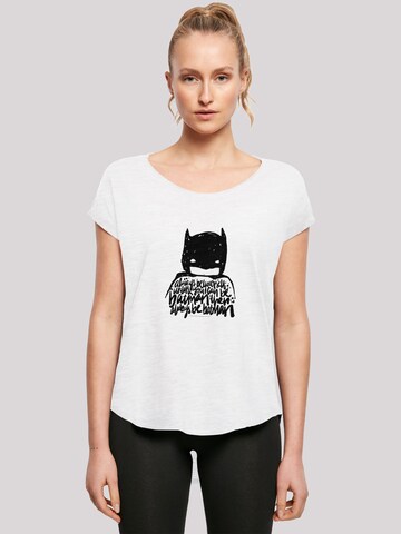 F4NT4STIC Shirt 'DC Comics Batman Always Be Yourself' in Wit: voorkant