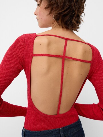 Bershka Tričkové body – červená