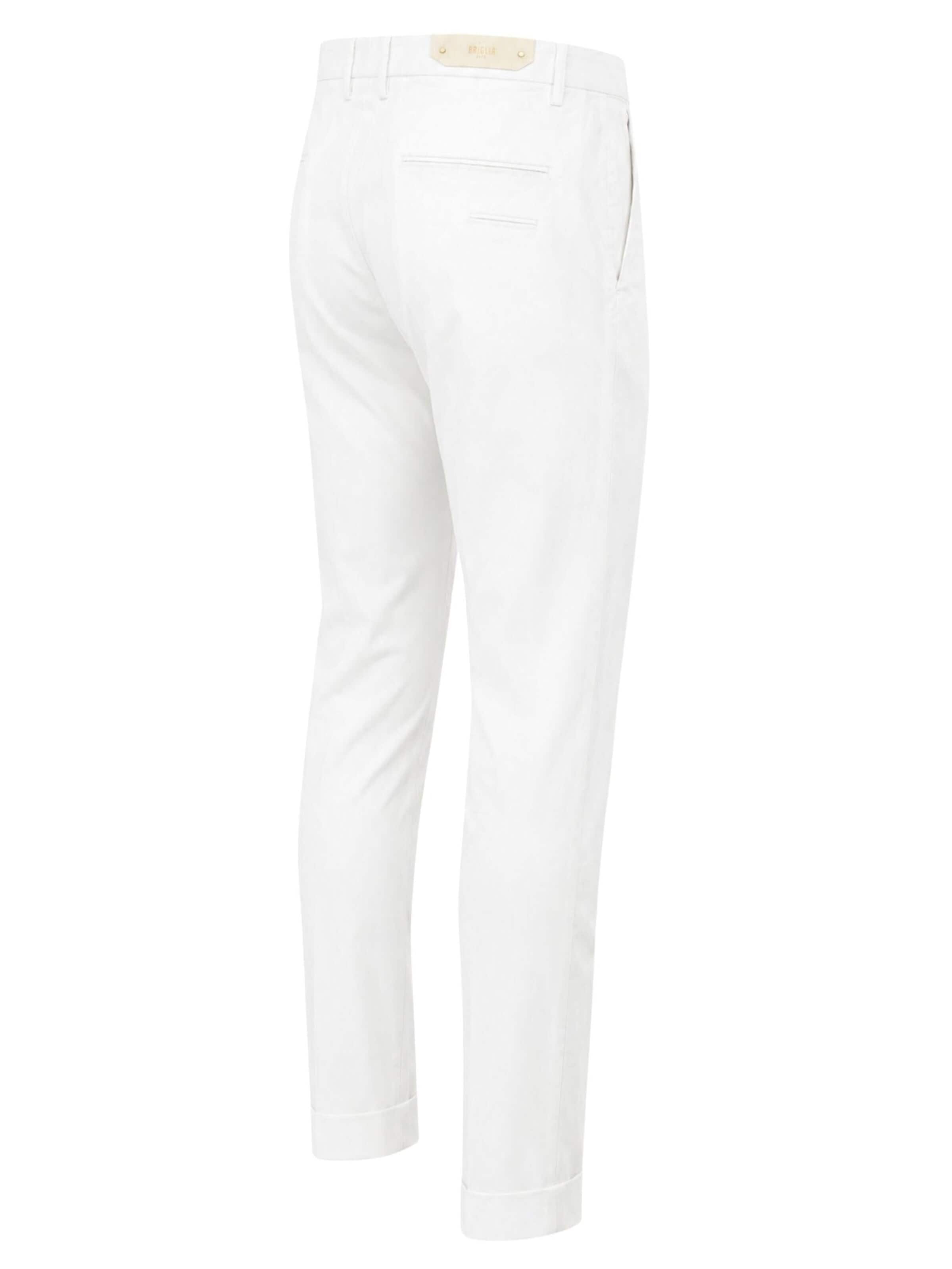 Briglia Baggy Byxa 'Tapered Trousers in Stretch Cotton' i vit