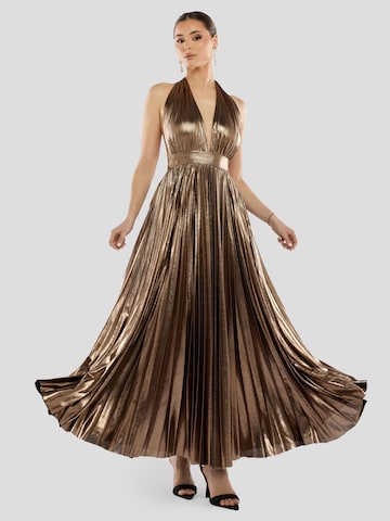 GODDIVA Festkjole i bronze
