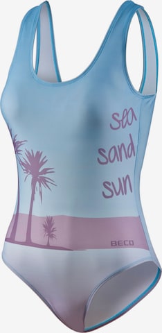 BECO the world of aquasports Badeanzug 'Sea Sand Sun' in Blau: Vorderseite