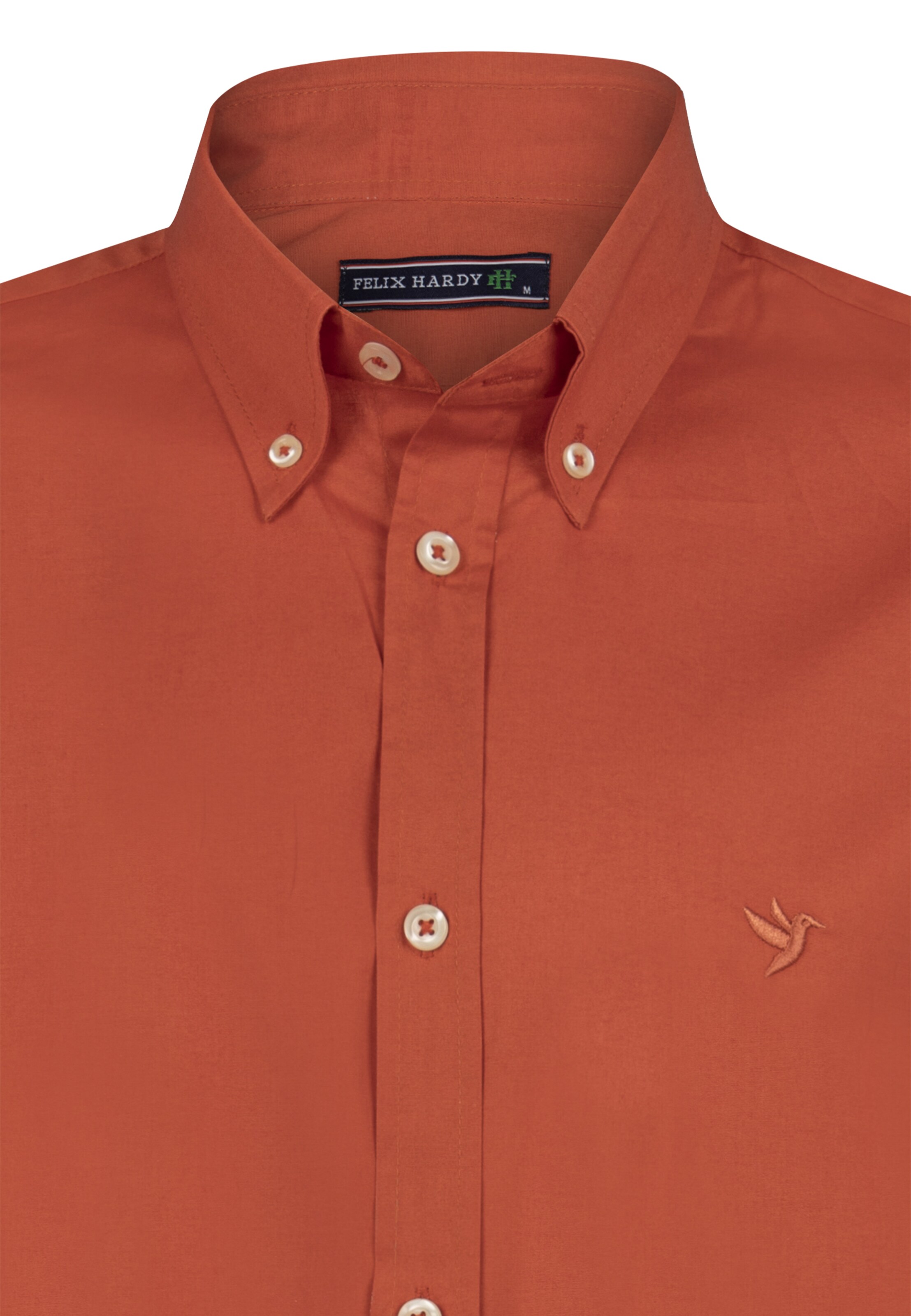 Felix Hardy Regular fit Button Up Shirt in Orange