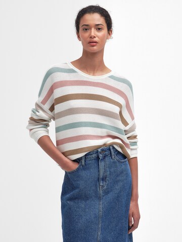 Barbour Pullover in Weiß: Vorderseite