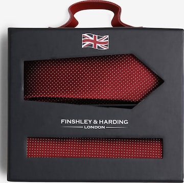 Finshley & Harding London Stropdas in Rood: voorkant