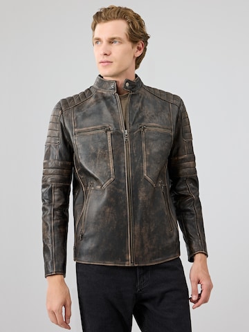 Veste mi-saison Derimod en marron : devant